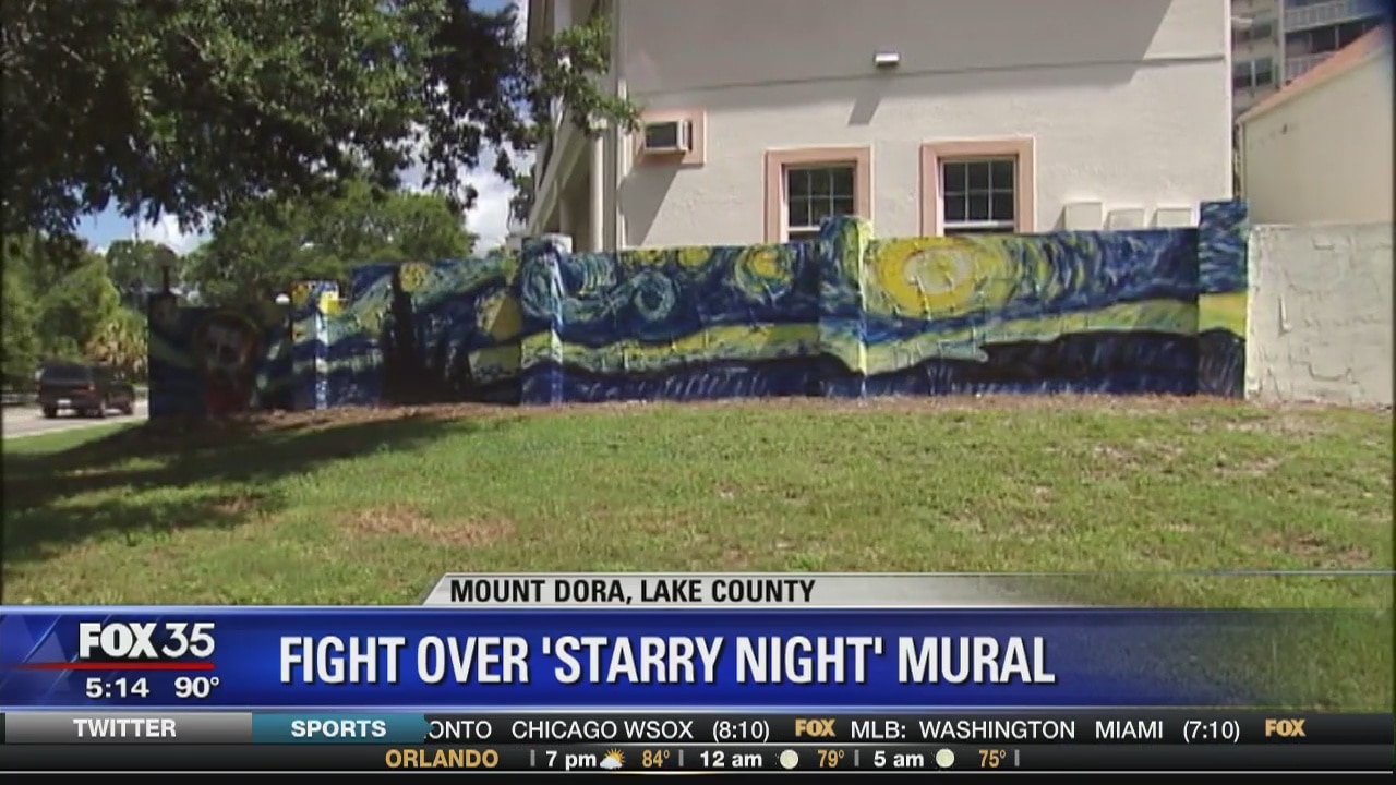 Mount Dora says home mural violates city code