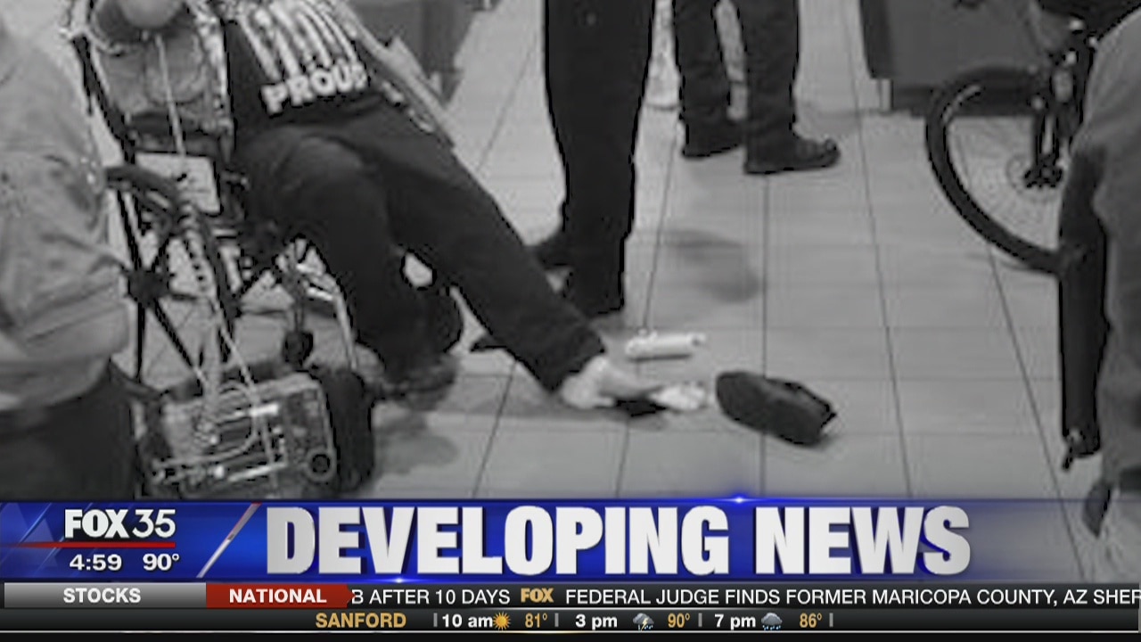 Federal agent shoots self in foot at OIA