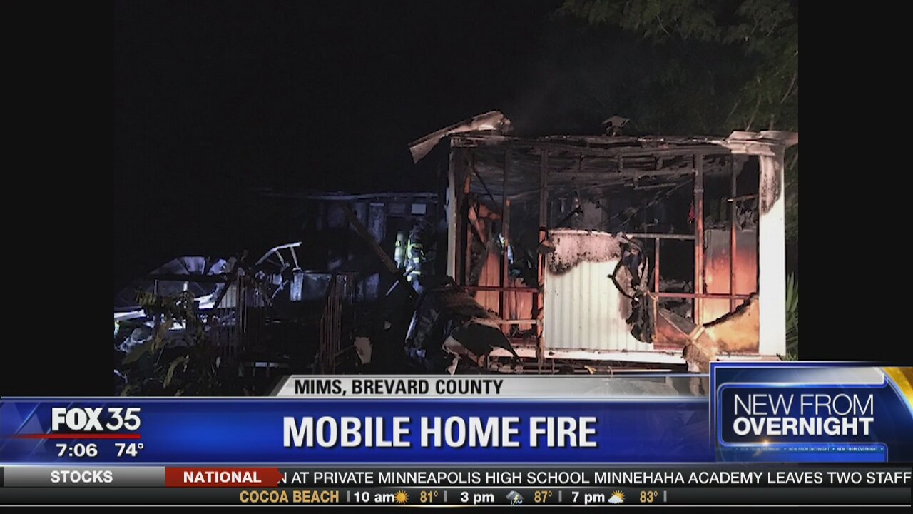 Mobile home fire