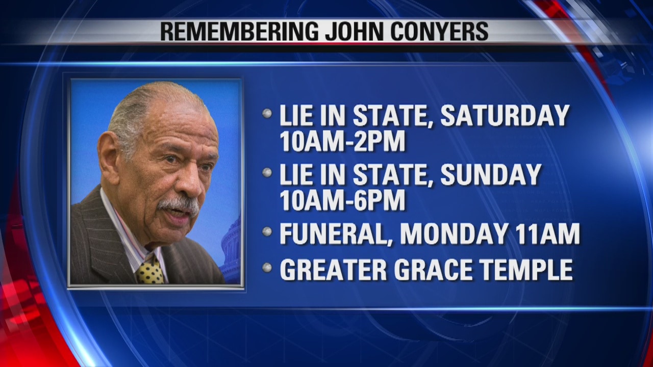 John Conyers funeral plans set