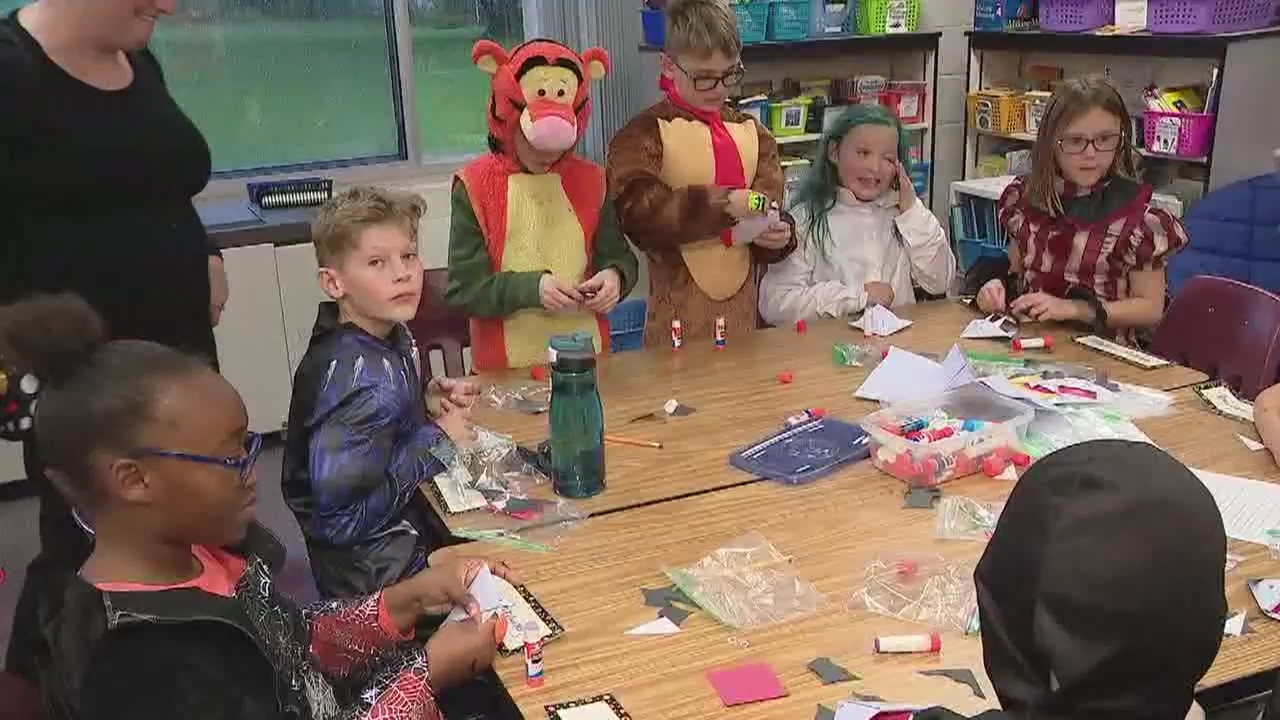 Celebrating Halloween with Lessenger Elementary School
