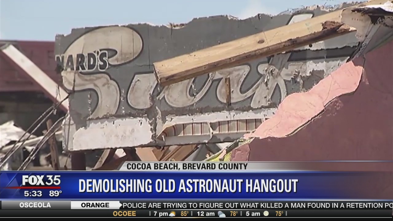 Old hangout for astronauts demolished