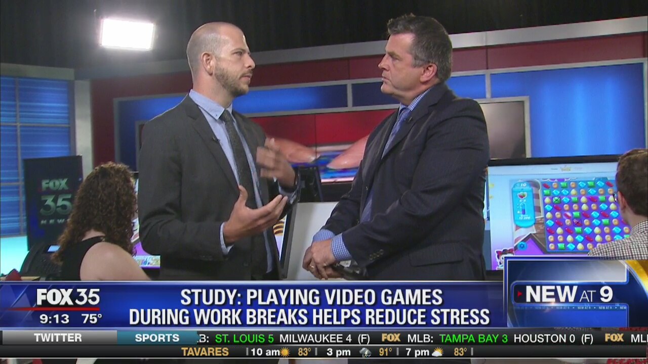 Study: Playing video games during work breaks helps reduce stress