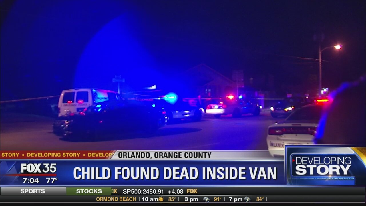 Child found dead inside van