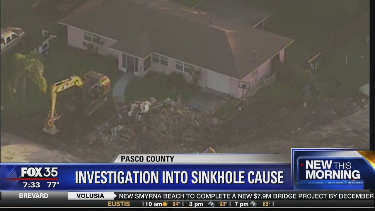 Investigation into sinkhole cause
