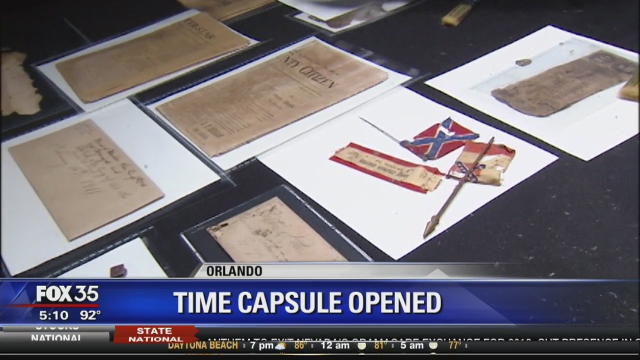 Contents of Confederate time capsule revealed
