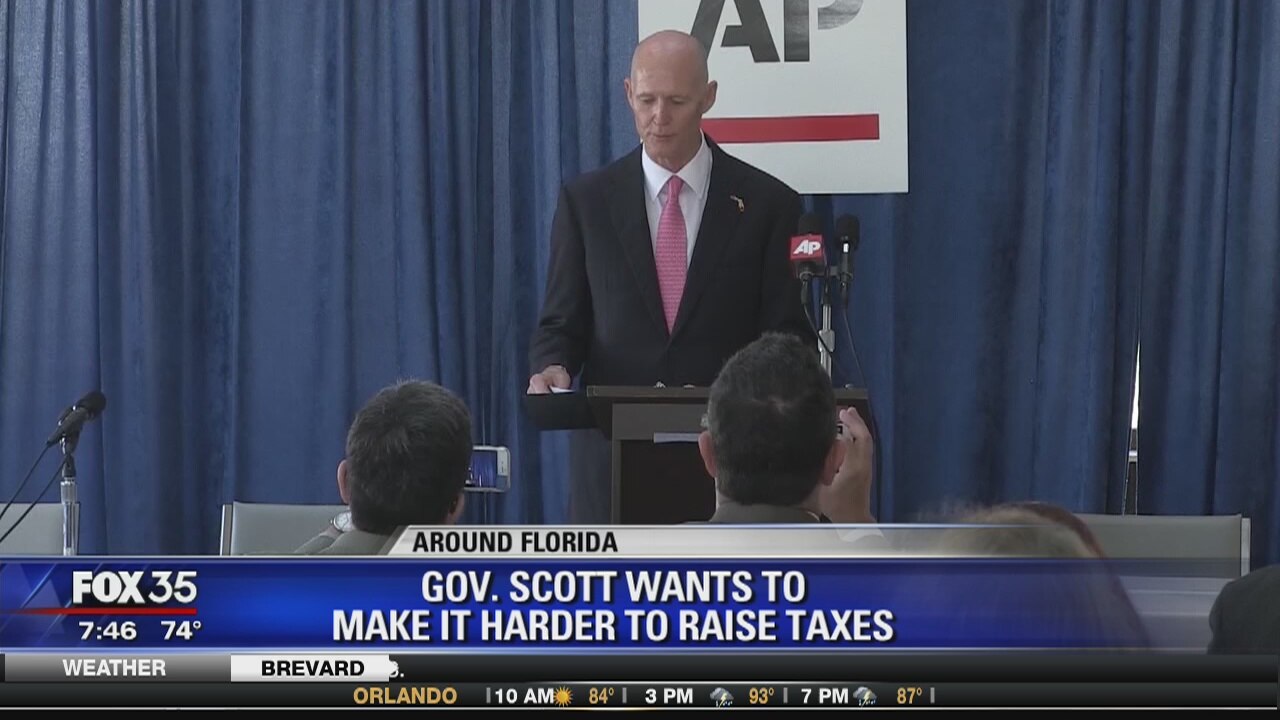 Gov. Scott wants to make it harder to raise taxes