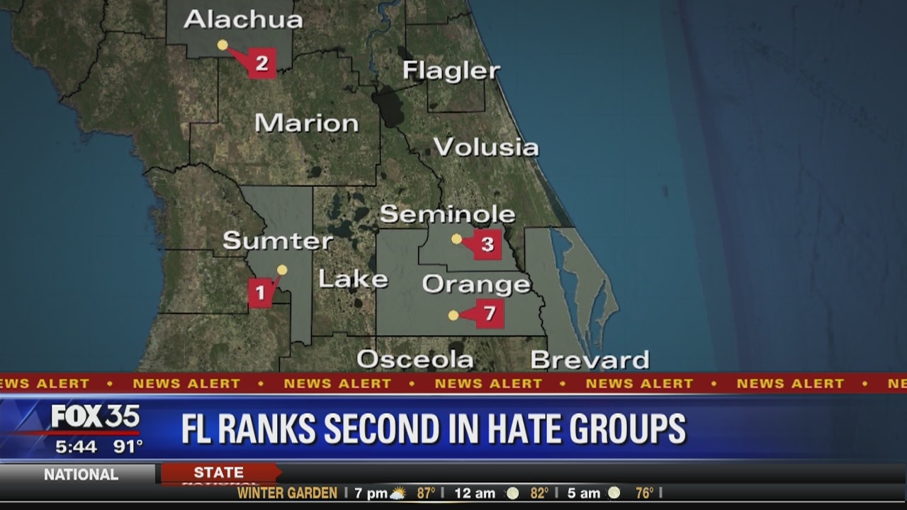 Several hate groups call Florida home