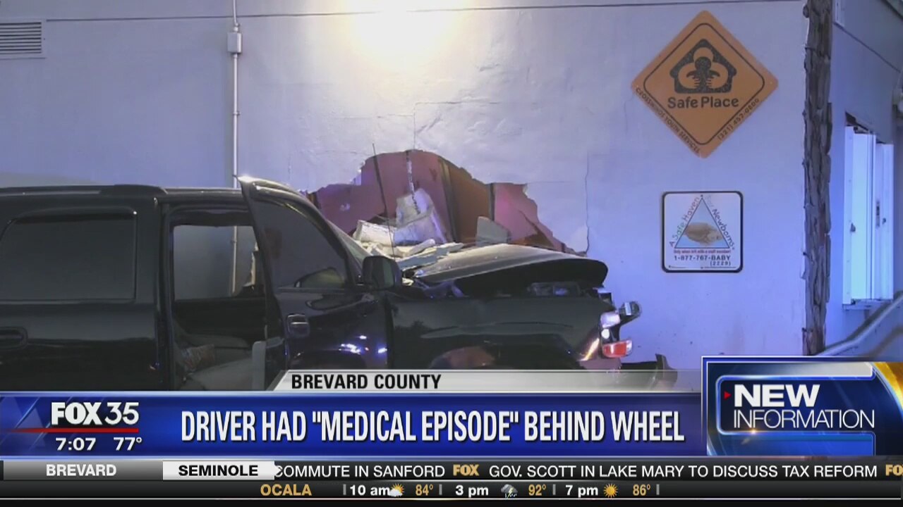 Driver had "medical episode" behind wheel