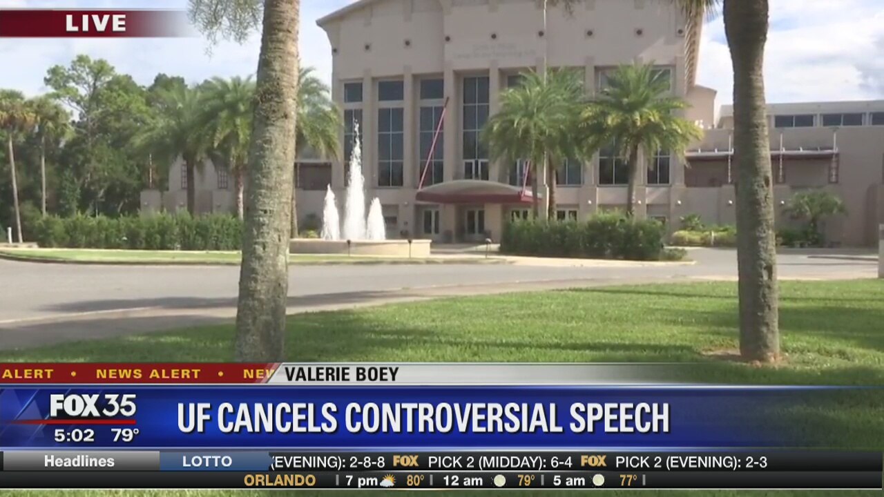 UF cancels controversial speech