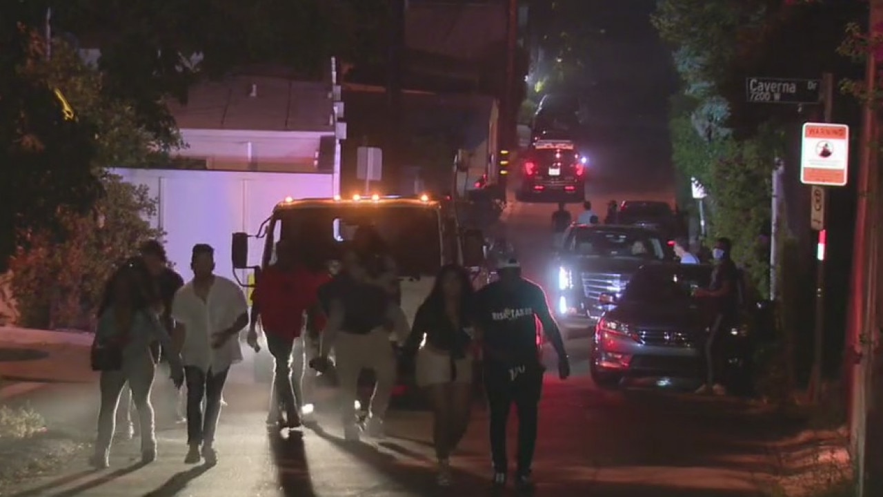 Police break up big house party in Studio City
