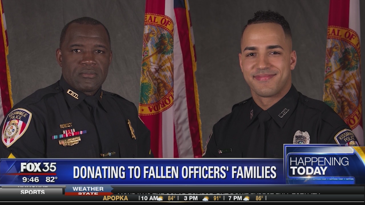 Donating to the fallen officers' families