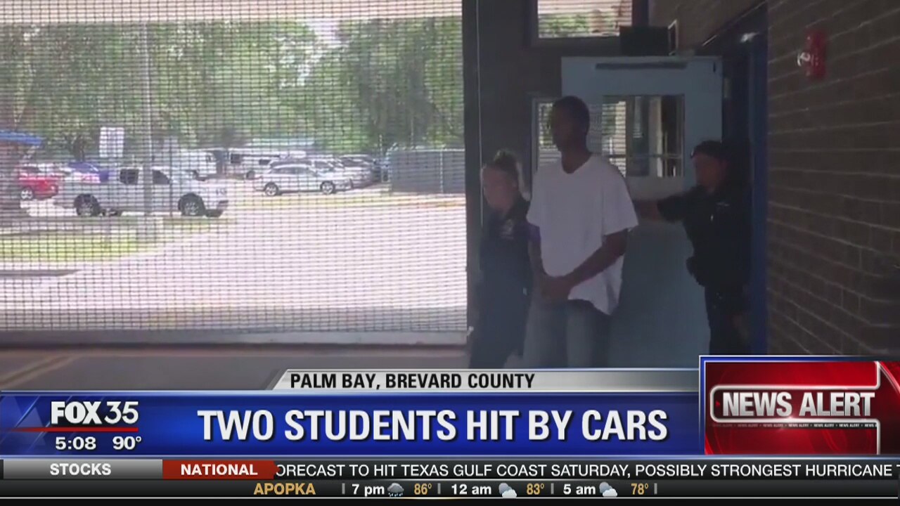 Two students hit by car