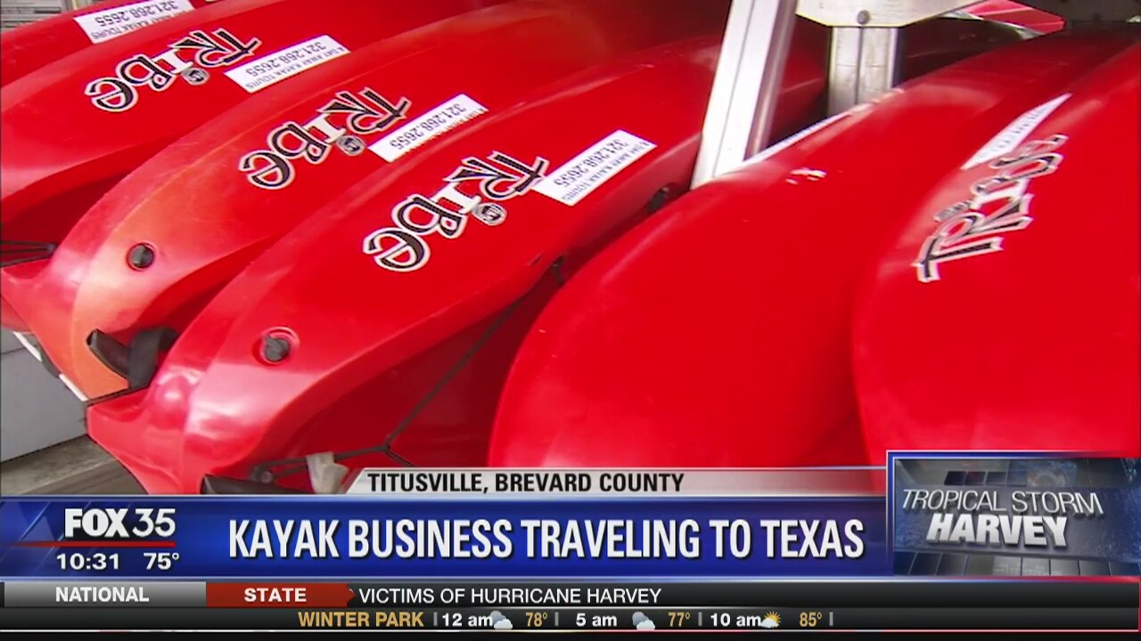 Florida kayak tour company sending boats to Texas