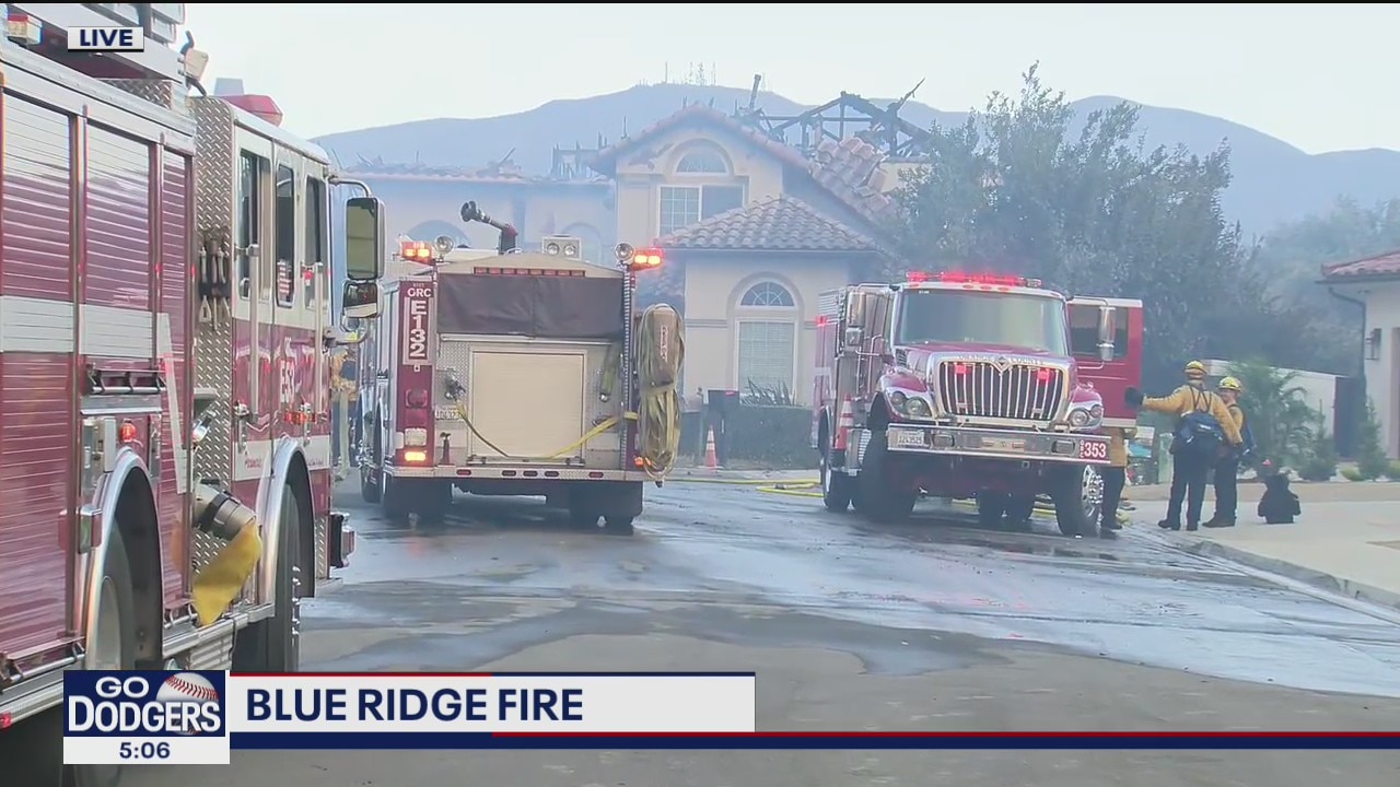Blue Ridge Fire in Yorba Linda