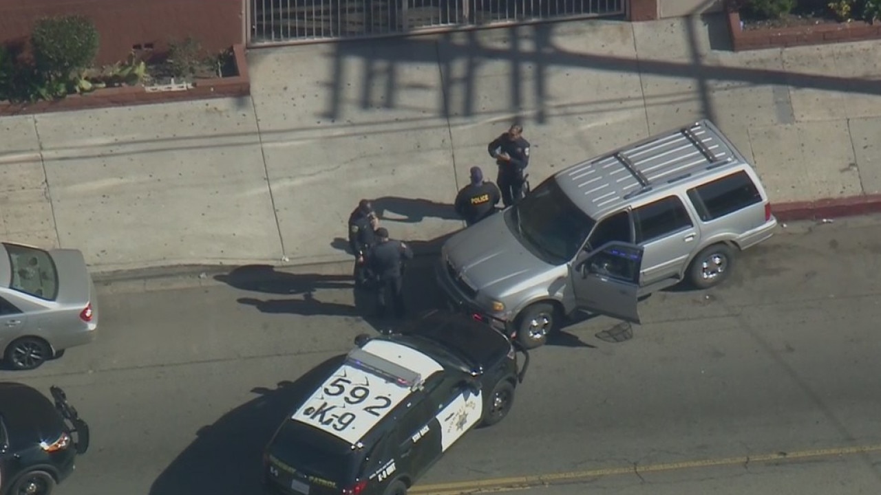 Pursuit suspect taken into custody