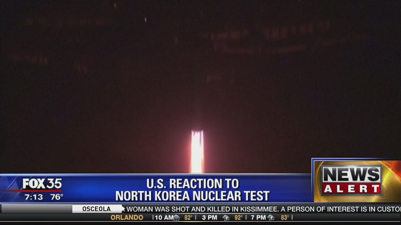 U.S. reaction to North Korea nuclear test