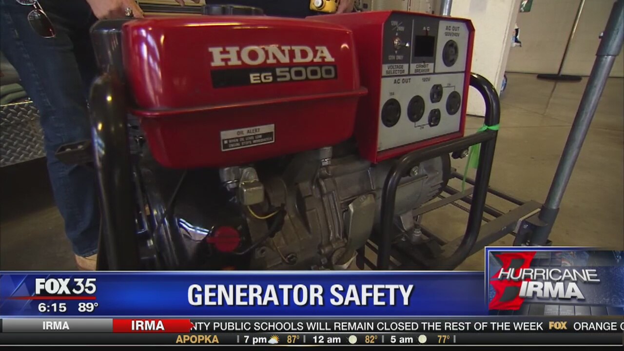 Authorities emphasize safe use of generators
