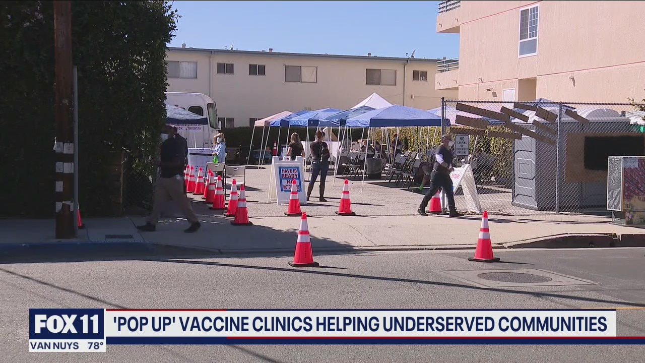 Mobile pop-up vaccine clinics helping disadvantaged communities
