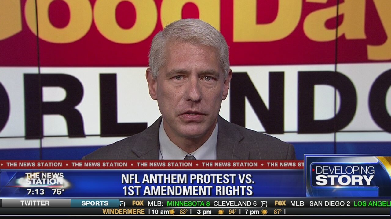 NFL anthem protest v.s. 1st amendment rights