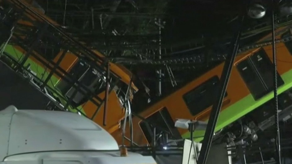At least 23 dead after Metro overpass collapses in Mexico Ciy
