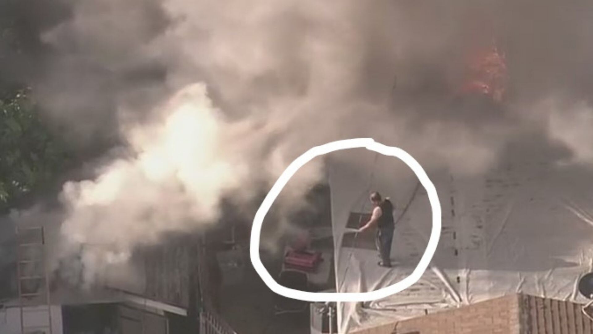 Several structures are threatened by garbage fire in South LA