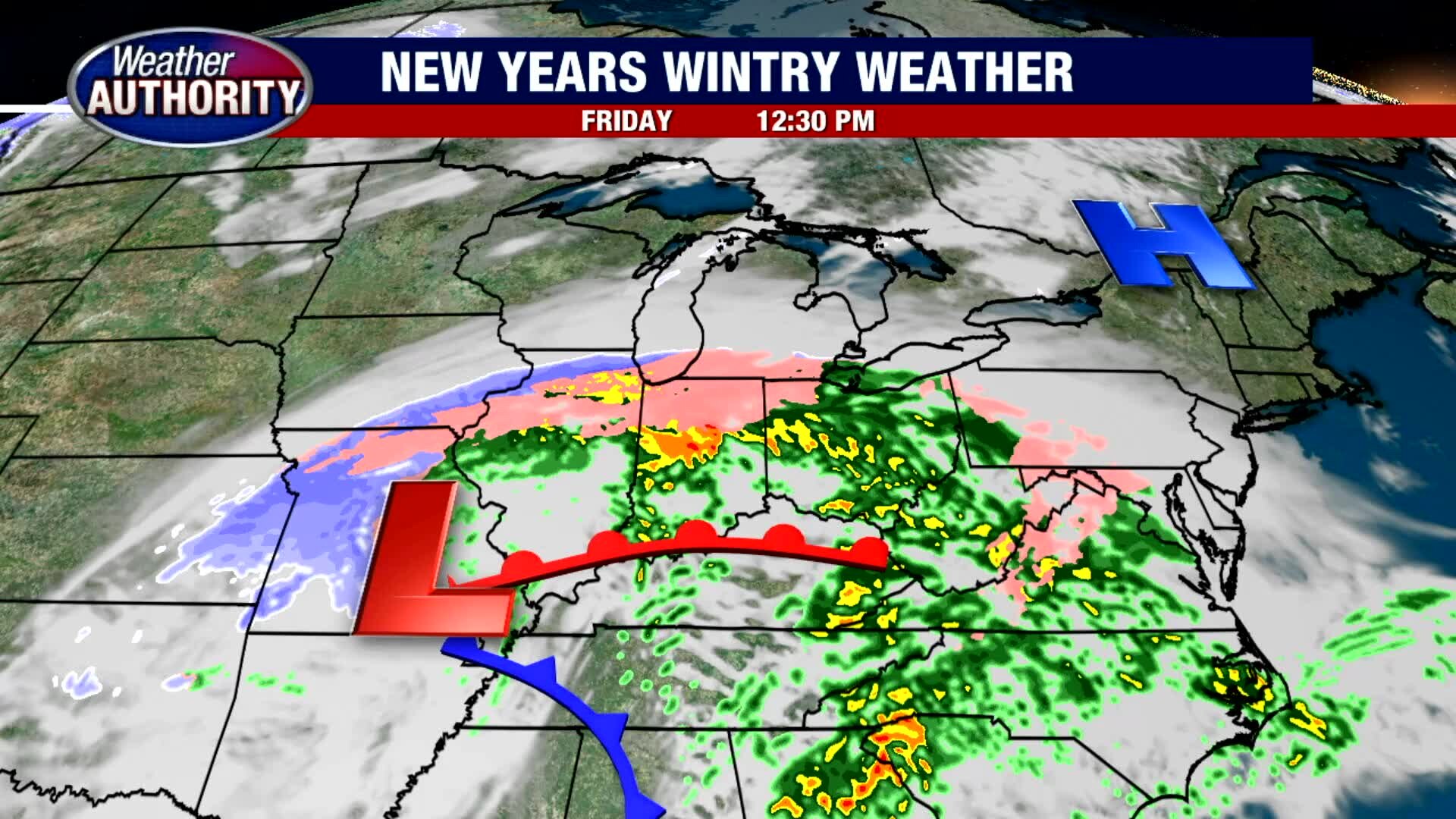 A New Year's Day Winter Weather Advisory