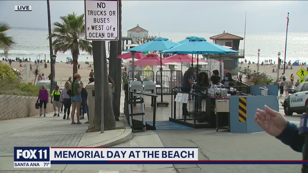 Scores of beach-goers packed SoCal coastline for Memorial Day weekend
