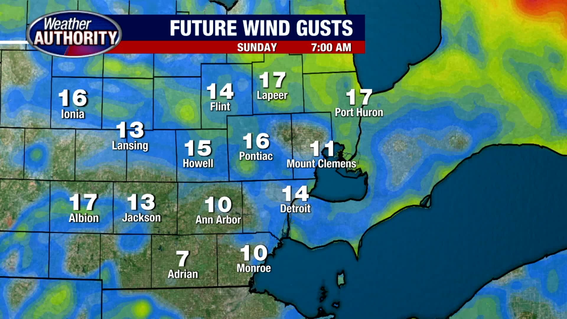 Isolated Showers Sunday