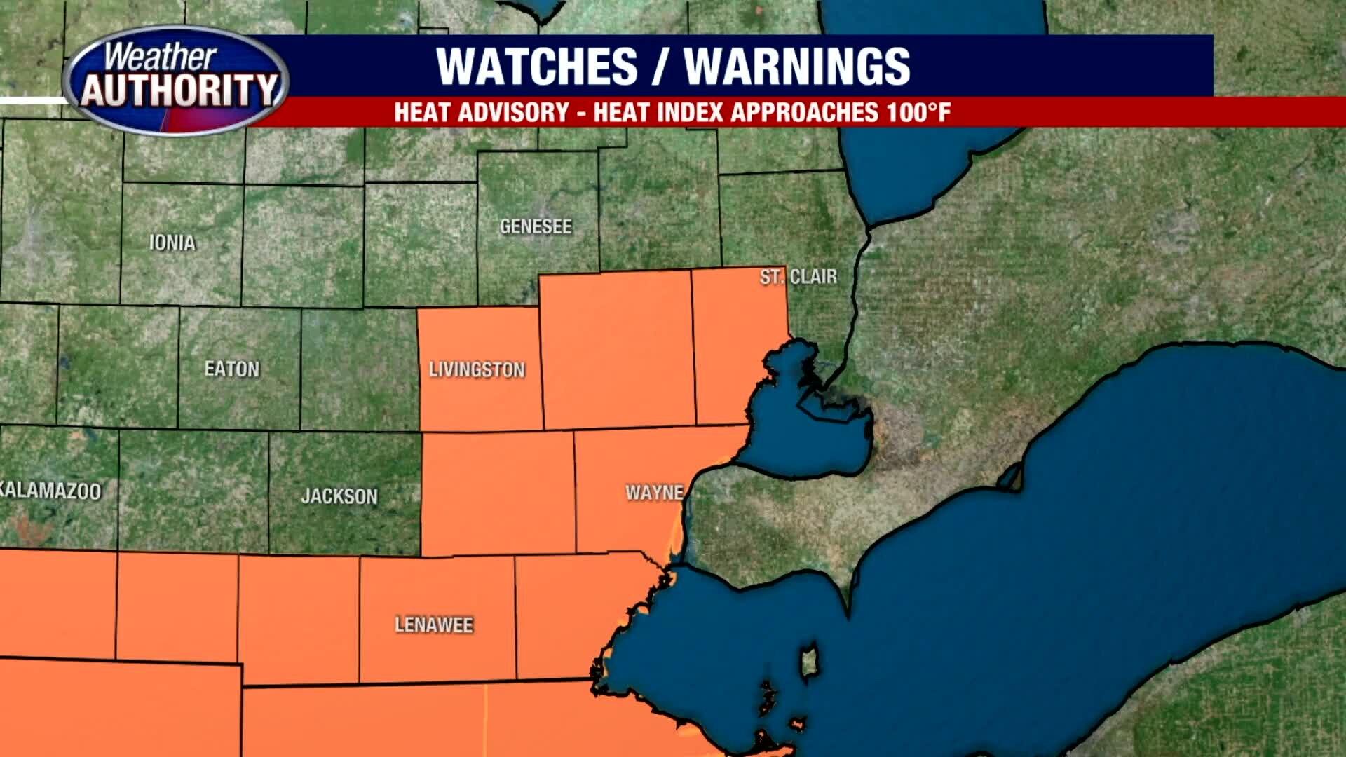 Near 100 Degree Heat Index Today