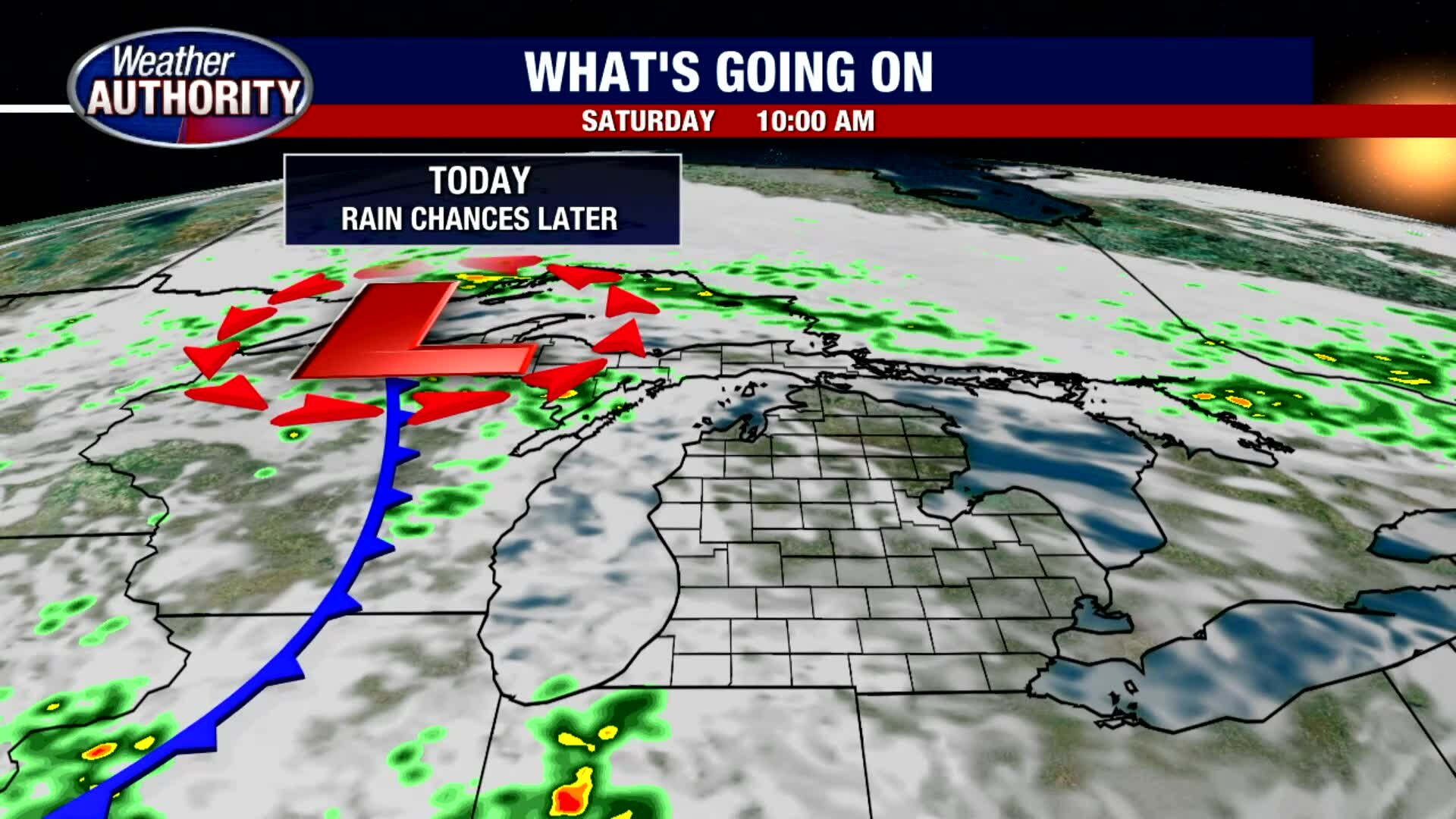 Rain Chances Late Saturday