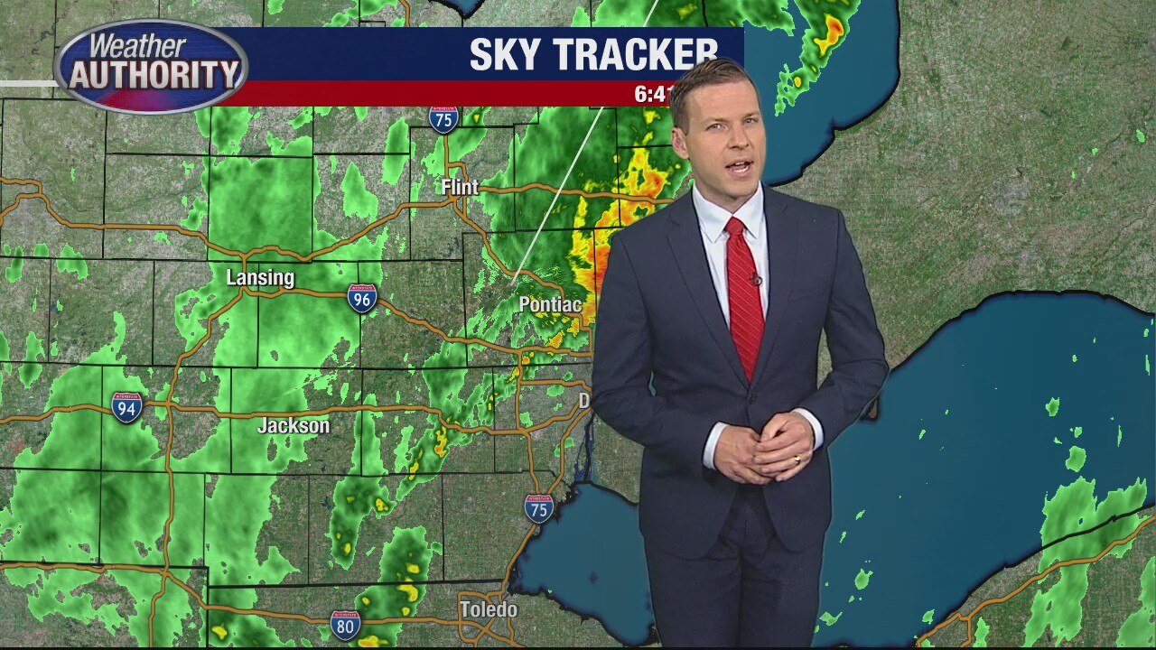 Some storms impacting SE MI now, more rain to come