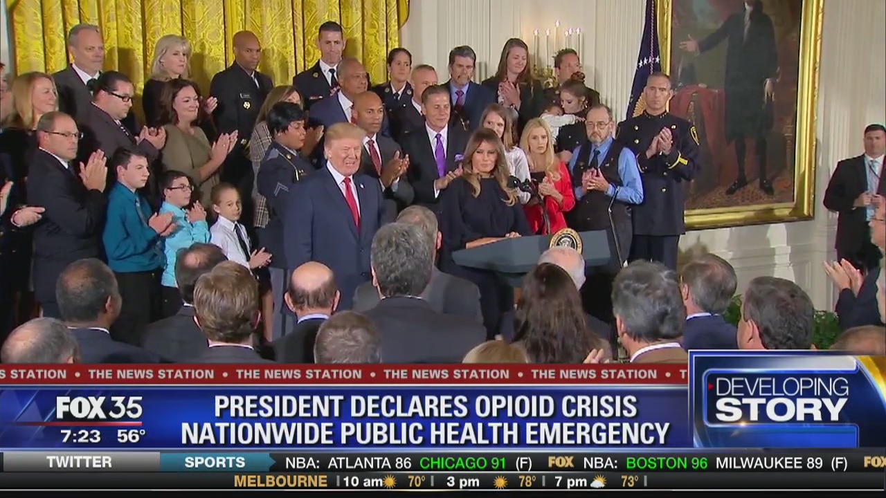 President declares opioid cirisis nationwide public health emergency