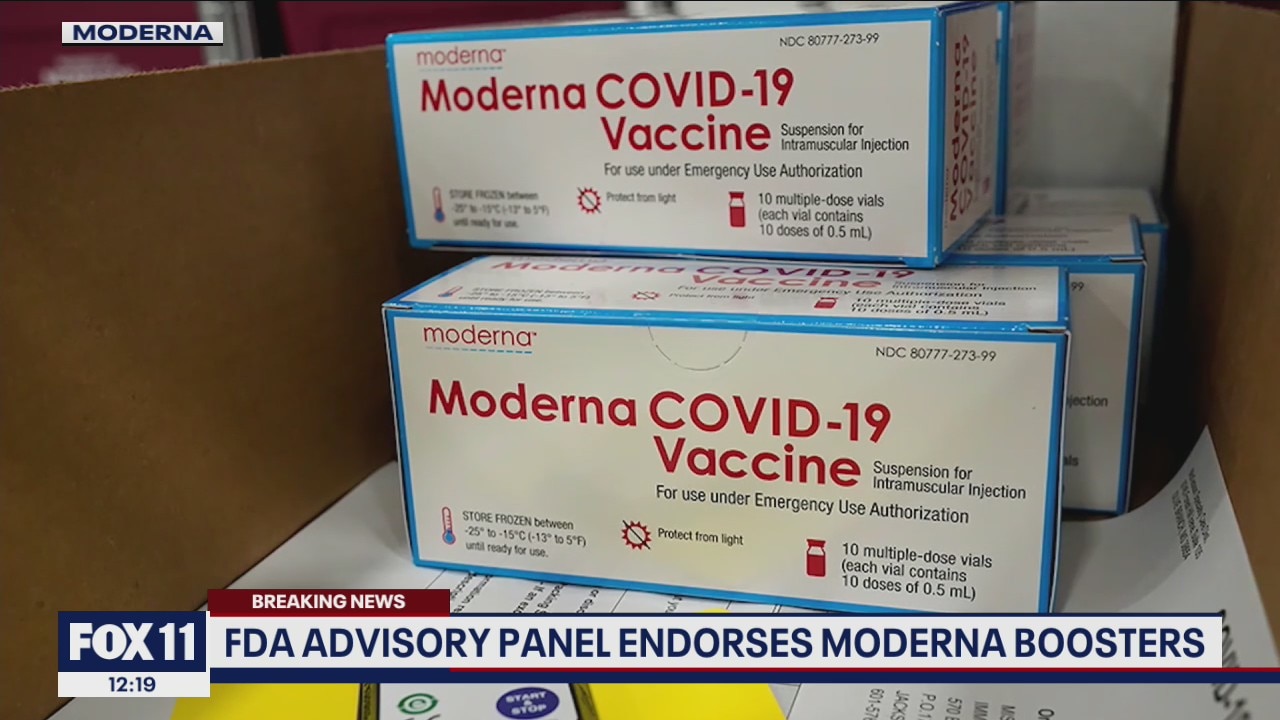 FDA advisory panel endorses Moderna boosters