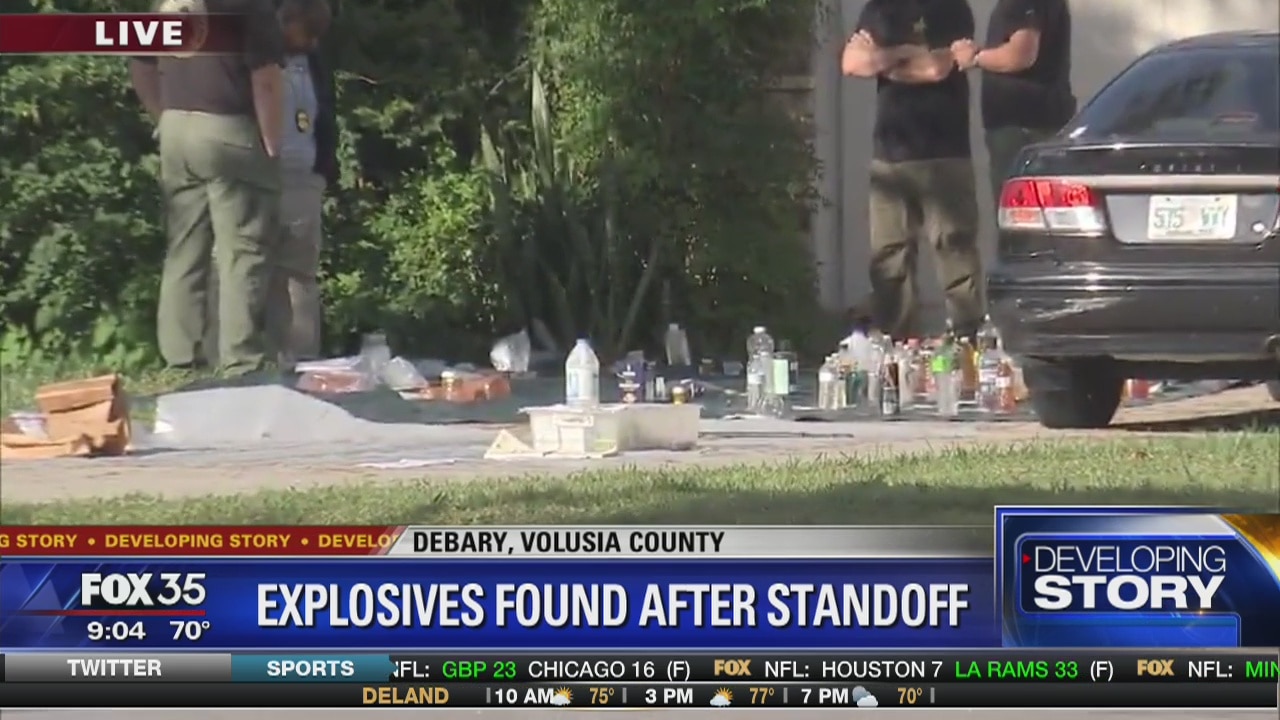 Explosives found after standoff