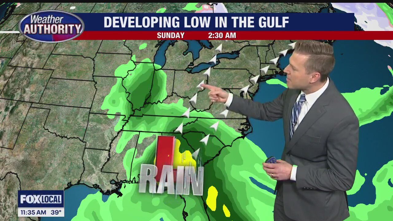 Some weekend forecast changes