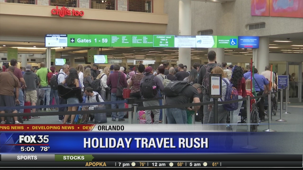 Holiday travel rush is underway