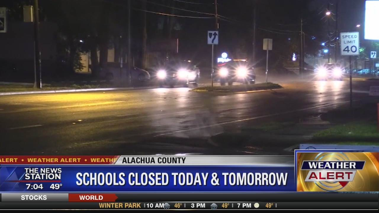 Alachua County schools closed today and tomorrow