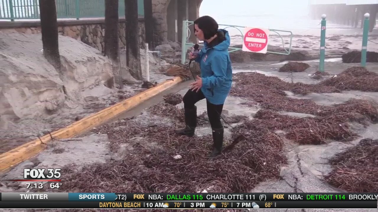 Beach recovery following storms