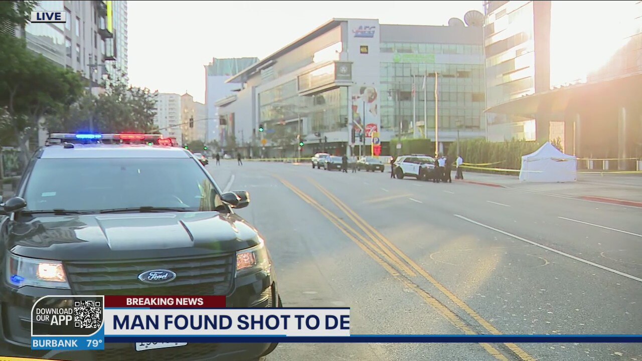 Man found shot to death outside JW Marriott hotel in DTLA