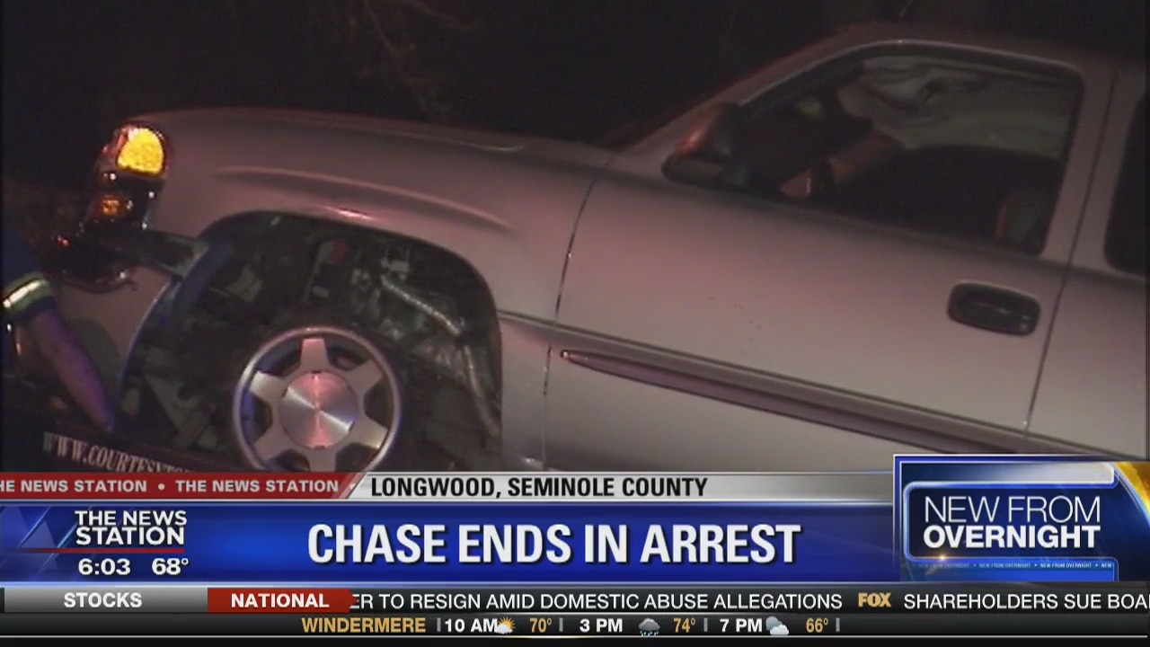Chase ends in arrest