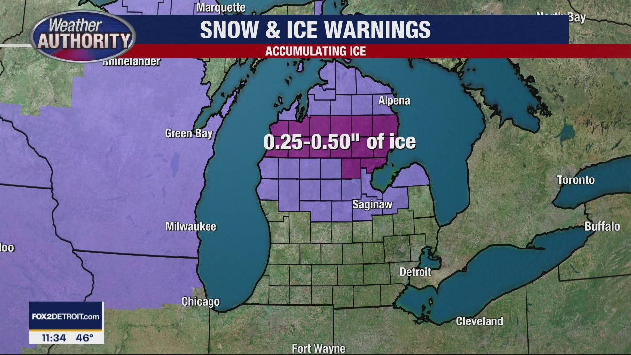 Ice Up North but rain for us