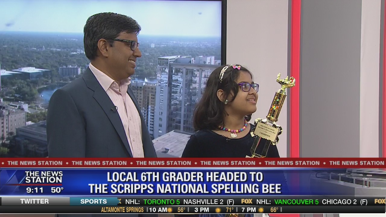 6th Grader competing in national spelling bee