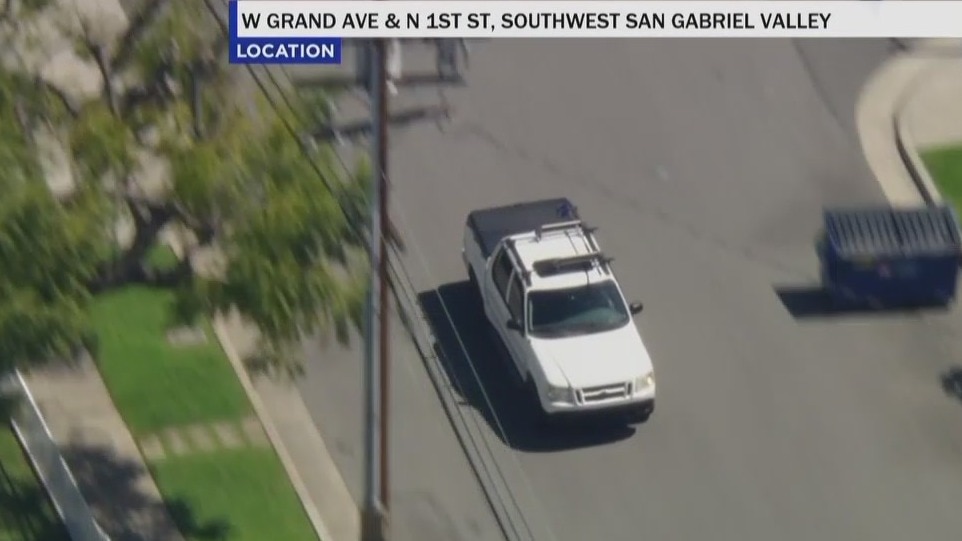 Authorities pursue suspected stolen vehicle