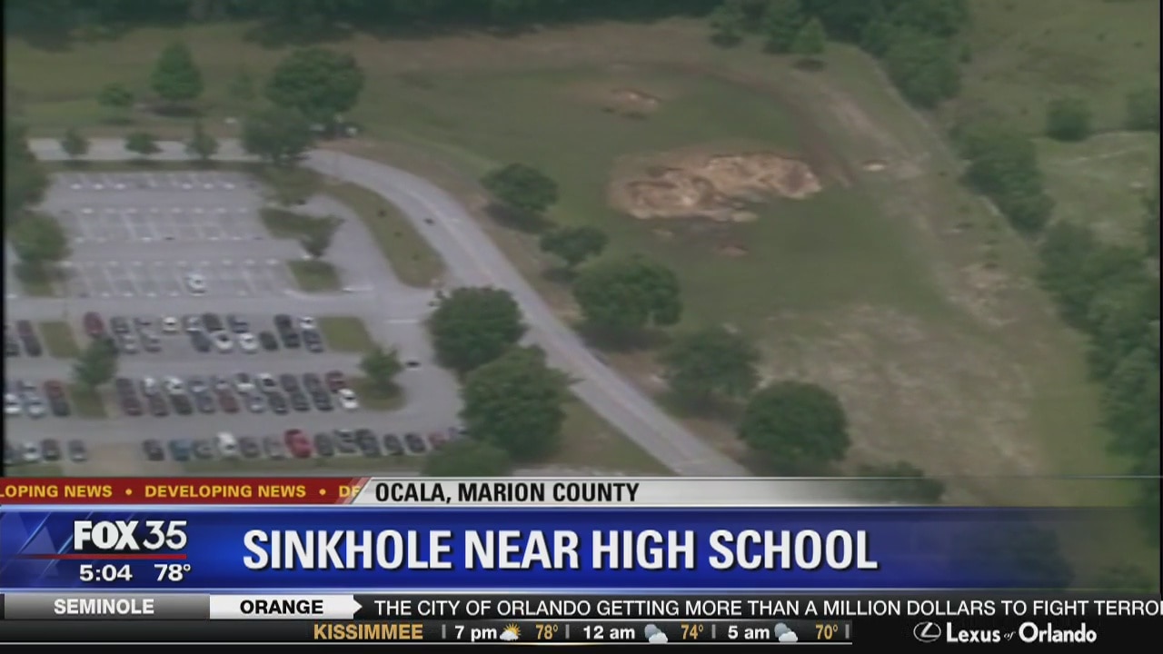 Sinkhole opens near Marion County school