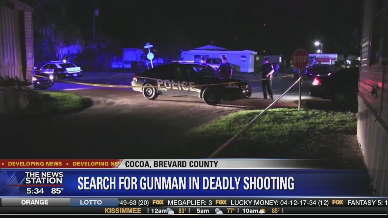 Search for gunman in deadly Cocoa shooting