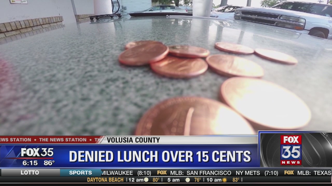 Student short 15 cents denied school lunch