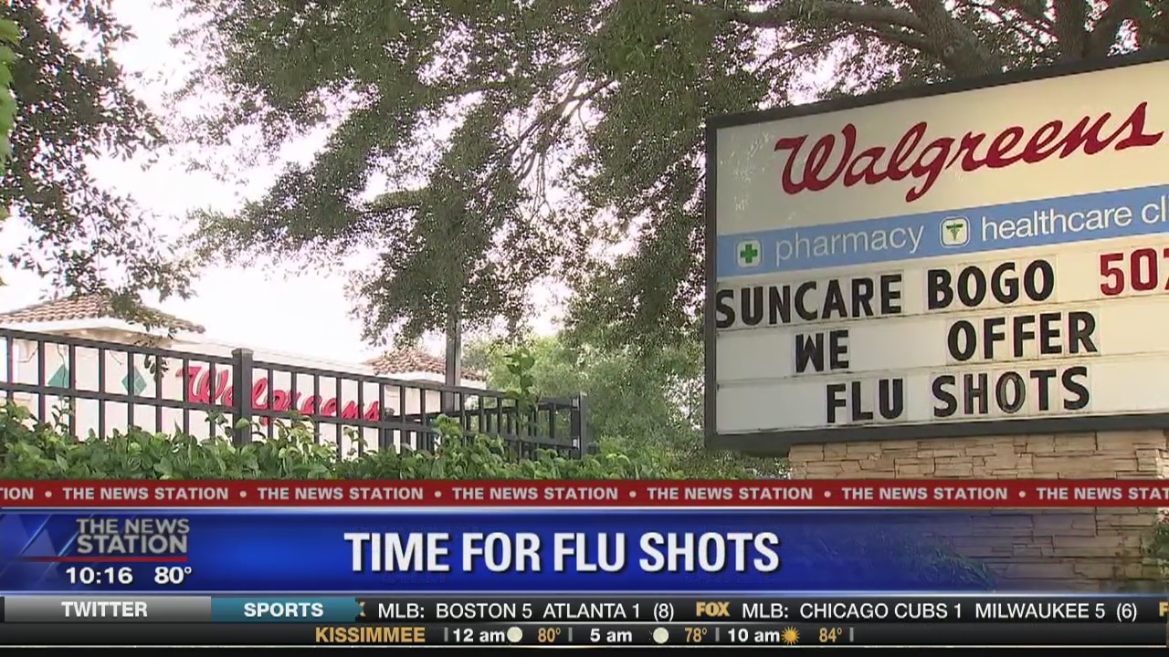 Flu shots now available at Walgreens, Publix