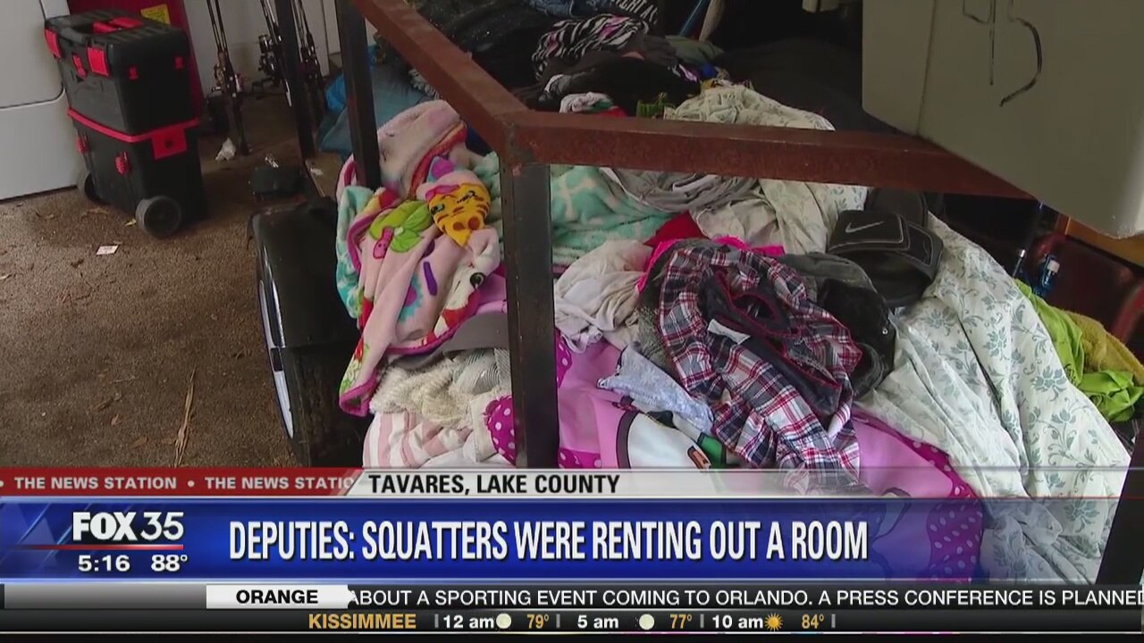 Deputies investigate alleged squatters