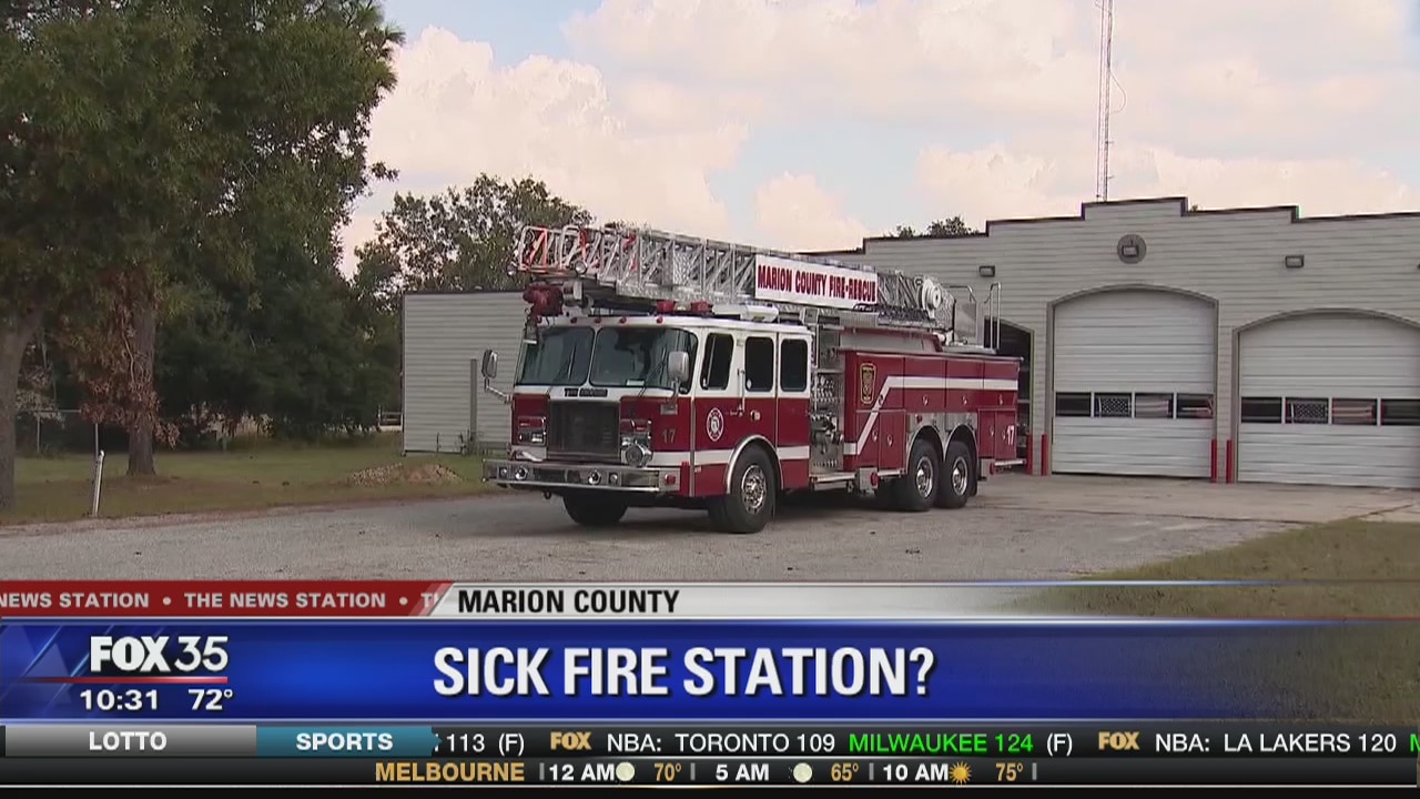 Firefighter says station has mold problem